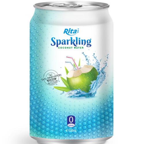 330ml Alu Can Sparkling Coconut Water 1