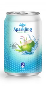 330ml Alu Can Sparkling Coconut Water 1