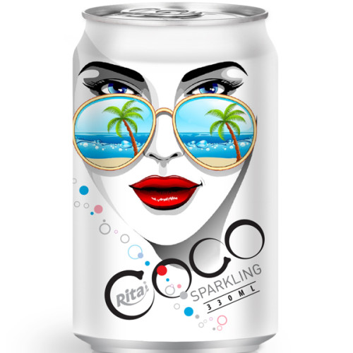 330ml Alu Can Sparkling Coconut Water 2