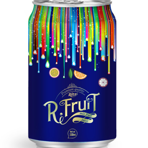 330ml alu can Mix fruit juice drin k