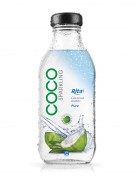 350ml Glass bottle Sparking Coconut water 