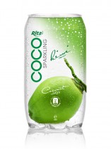 350ml Pet bottle Sparking coconut water  with kiwi juice