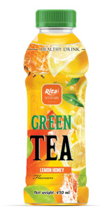 450ml bottle best green tea drink mix lemon honey flavours 