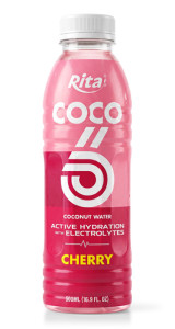 500ml Active Hydration Coconut Water with Electrolytes – Cherry Flavor 500ml Active Hydration Coconut Water with Electrolytes – Cherry Flavor