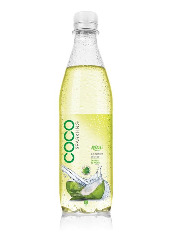 500ml Pet bottle Lemon  Minut Flavor Sparking Coconut water