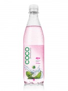 500ml Pet bottle strawberry  Flavor Sparking Coconut water