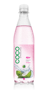 500ml Pet bottle  strawberry Flavor Sparking Coconut water