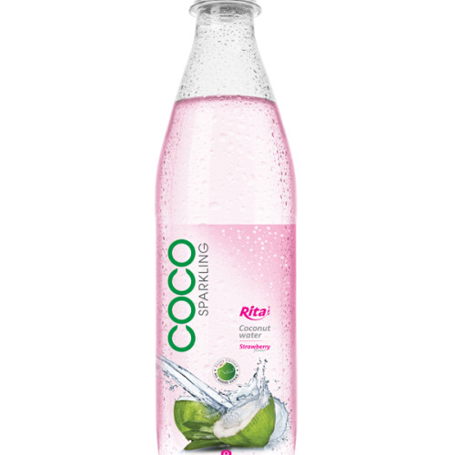 500ml Pet bottle  strawberry Flavor Sparking Coconut water