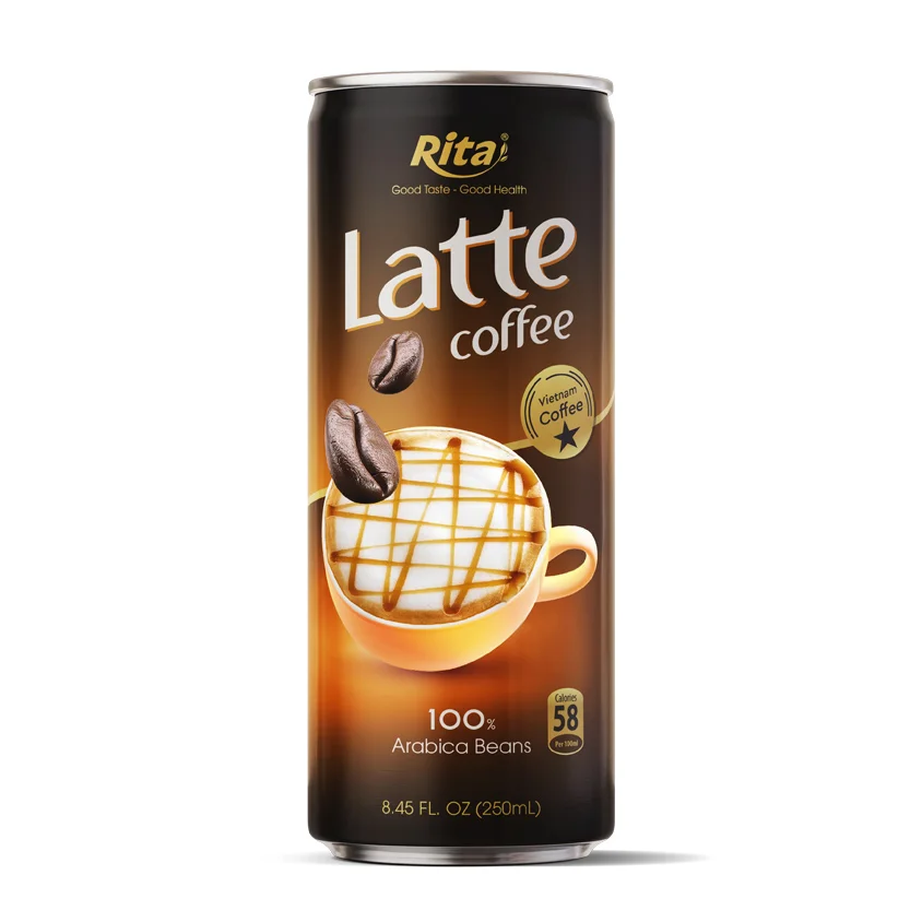 8.45 Fl oz Latte Coffee  drink 100 Vietnam arabica beans 
