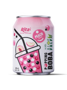 Hot Trending 8.4 fl oz Cans Popping Boba Bubble Tea Mix Peach 