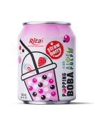 8.4 fl oz Cans Popping Boba with aloe pulp and strawberry