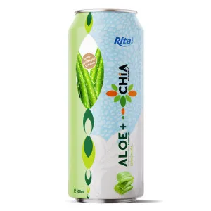 Aloe vera juice original  and CHIA seed drink 500ml cans