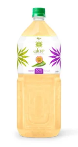 Aloe vera with passion fruit  juice 2000ml Pet Bottle 