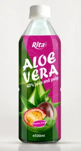 Aloe vera with passion fruit juice 500ml Pet bottle