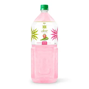 Aloe vera with strawberry juice 2000ml Pet Bottle