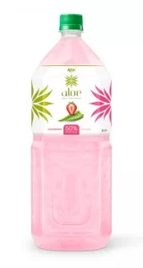 Aloe vera with strawberry juice 2000ml Pet Bottle 