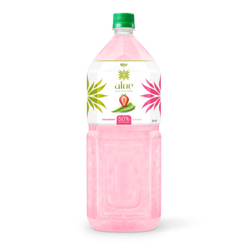 Aloe vera with strawberry juice 2000ml Pet Bottle