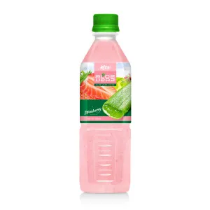 Aloe vera with strawberry juice 500ml Pet Bottle 