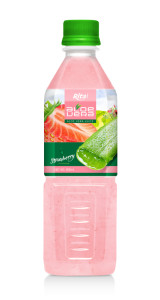 Aloe vera with strawberry juice 500ml Pet Bottle 