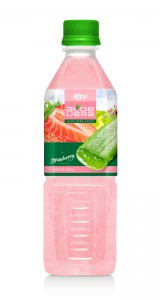 Aloe vera with strawberry juice 500ml Pet Bottle 