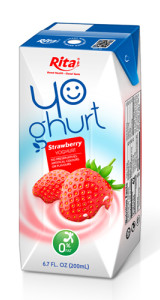 Aseptic 200ml Strawberry Yoghurt