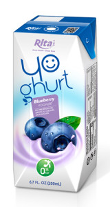 Aseptic 200ml blueberry Yoghurt