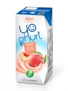 Aseptic 200ml peach Yoghurt drink
