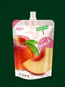OEM peach juice drink in bag