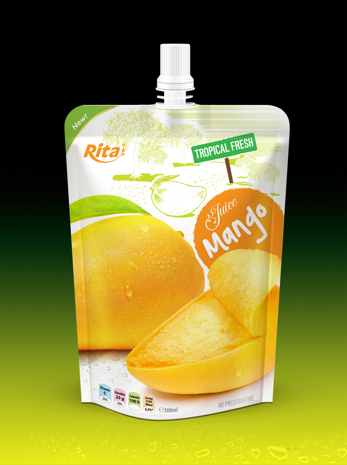 Bag 300ml Mango juice 1