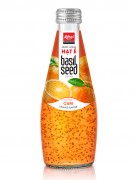 Basil Seed Drink With Orange Flavor 290ml Glass Bottle