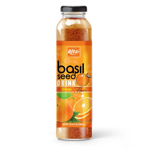 Basil seed with orange