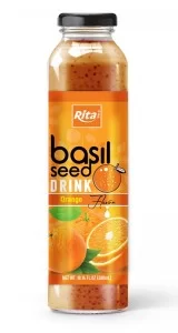 Basil seed with orange