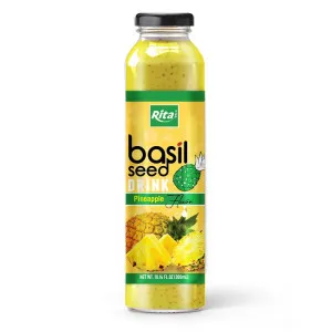 Basil seed with pineapple 