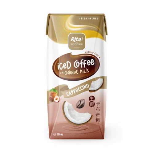 Best Iced cafe Coconut milk cappuccino dairy free