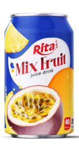 Best buy 330ml short can tropical mix fruit juice