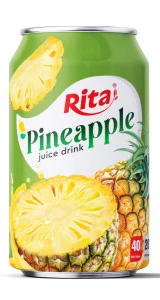 Best buy 330ml short can tropical pineapple fruit juice