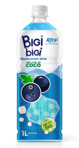 1L PET Bottle BiGi BiGi Blackcurrant Drink with Nata de Coco 1L PET Bottle BiGi BiGi Blackcurrant Drink with Nata de Coco