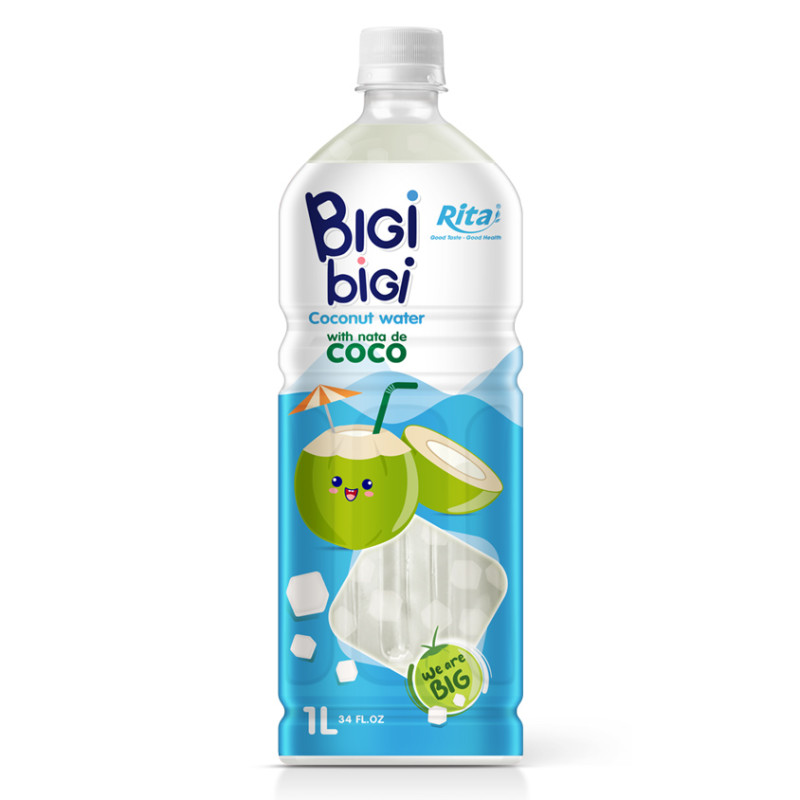 BiGi BiGi Coconut Water Drink with Nata de Coco 1L PET Bottle