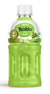 Bici Bici drink kiwi juice with nata de coco Pet bottle 320ml