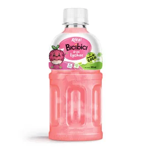 Bici Bici drink lychee juice with nata de coco Pet bottle 320ml
