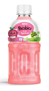Bici Bici drink lychee juice with nata de coco Pet bottle 320ml