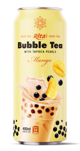 Bubble Tea 490ml can Mango