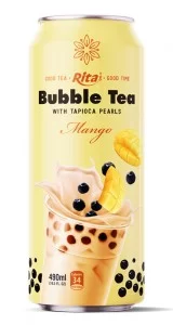 Bubble Tea 490ml can Mango