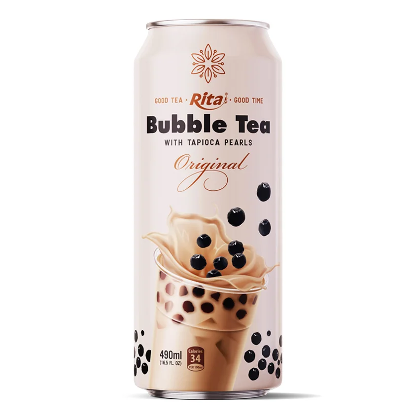 490ml Can Bubble Tea Original Flavor RITA Beverage