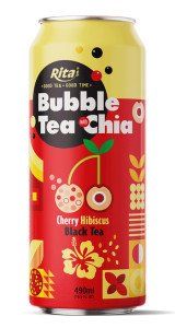 Bubble Tea with Chia Cherry 490ml