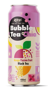 Bubble Tea with Chia Mango 490ml 1