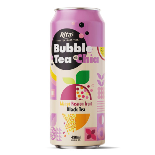 Bubble Tea with Chia Mango 490ml 1