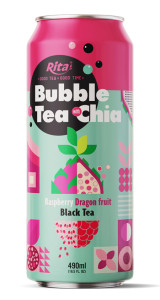 Bubble Tea with Chia Rasp 490ml