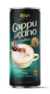 Cappuccino Coffee 100 percent arabica beans  250ml canned