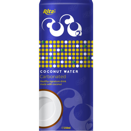 Carbonated coconut water 250m slim can
